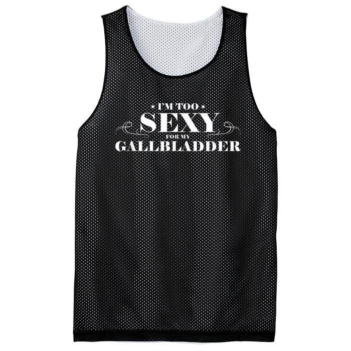 Funny Gallbladder Surgery Get Well Soon Recovery Gift Mesh Reversible Basketball Jersey Tank