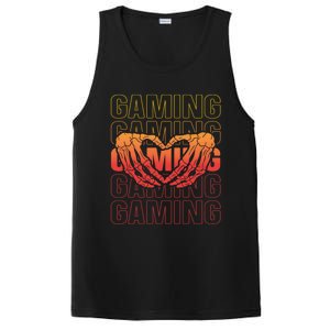 Funny Gamer Skeleton Hand Anatomy Humor Gift PosiCharge Competitor Tank