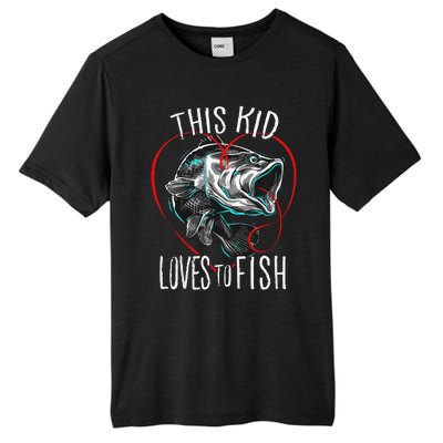 Fishing Gift This Loves To Fish Tall Fusion ChromaSoft Performance T-Shirt