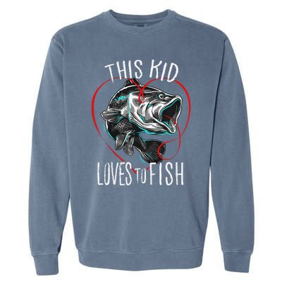 Fishing Gift This Loves To Fish Garment-Dyed Sweatshirt