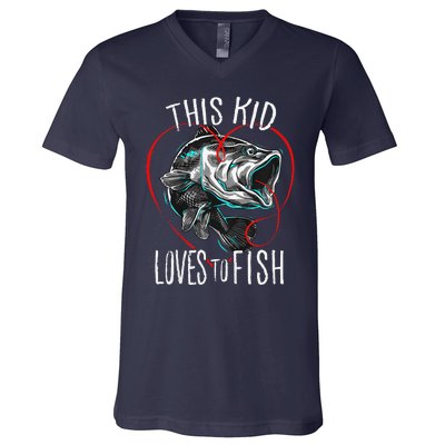 Fishing Gift This Loves To Fish V-Neck T-Shirt