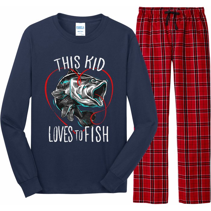 Fishing Gift This Loves To Fish Long Sleeve Pajama Set