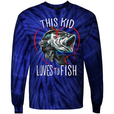 Fishing Gift This Loves To Fish Tie-Dye Long Sleeve Shirt