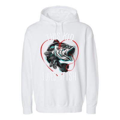 Fishing Gift This Loves To Fish Garment-Dyed Fleece Hoodie