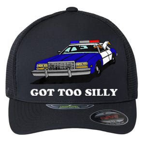 Funny Got Too Silly Goose Flexfit Unipanel Trucker Cap