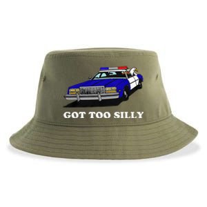 Funny Got Too Silly Goose Sustainable Bucket Hat