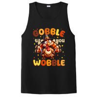 Funny Gobble Til You Wobble Thanksgiving Turkey PosiCharge Competitor Tank