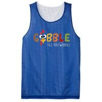 Funny Gobble Turkey Matching Family Thanksgiving Party Pajama Mesh Reversible Basketball Jersey Tank