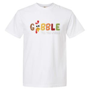 Funny Gobble Turkey Matching Family Thanksgiving Party Pajama Garment-Dyed Heavyweight T-Shirt