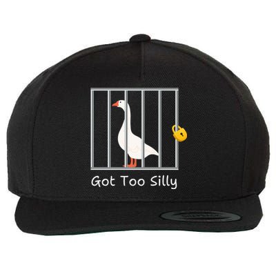 Funny Got Too Silly M.E.N.S Women Silly Goose In Prison Case Wool Snapback Cap