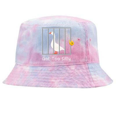 Funny Got Too Silly M.E.N.S Women Silly Goose In Prison Case Tie-Dyed Bucket Hat