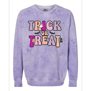 Fall Graphic Teestrick Or Treat Gift Colorblast Crewneck Sweatshirt