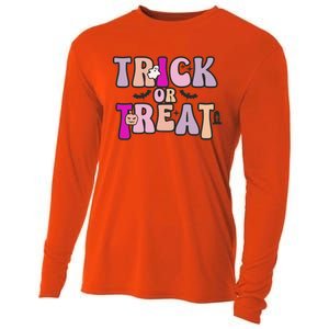 Fall Graphic Teestrick Or Treat Gift Cooling Performance Long Sleeve Crew