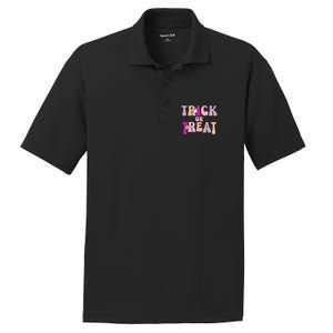 Fall Graphic Teestrick Or Treat Gift PosiCharge RacerMesh Polo