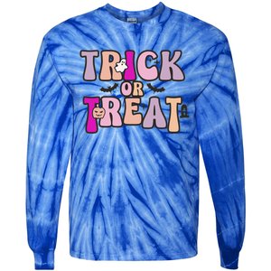 Fall Graphic Teestrick Or Treat Gift Tie-Dye Long Sleeve Shirt