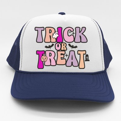 Fall Graphic Teestrick Or Treat Gift Trucker Hat