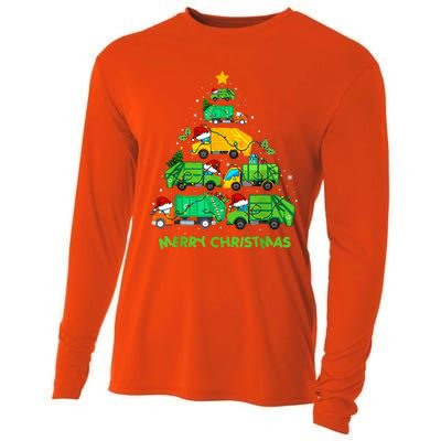 Funny Garbage Truck Christmas Tree Ornament Decor Cooling Performance Long Sleeve Crew