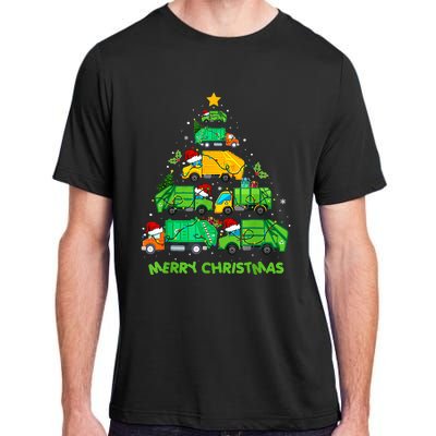 Funny Garbage Truck Christmas Tree Ornament Decor Adult ChromaSoft Performance T-Shirt