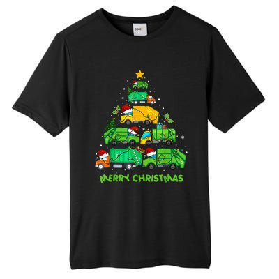 Funny Garbage Truck Christmas Tree Ornament Decor Tall Fusion ChromaSoft Performance T-Shirt