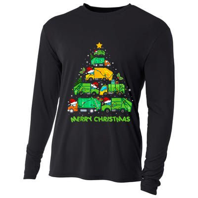 Funny Garbage Truck Christmas Tree Ornament Decor Cooling Performance Long Sleeve Crew