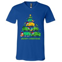 Funny Garbage Truck Christmas Tree Ornament Decor V-Neck T-Shirt