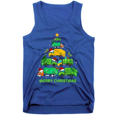 Funny Garbage Truck Christmas Tree Ornament Decor Tank Top