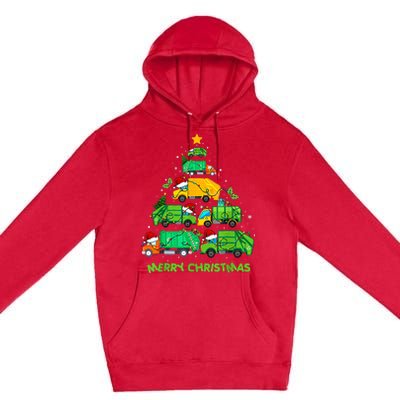 Funny Garbage Truck Christmas Tree Ornament Decor Premium Pullover Hoodie