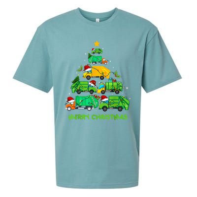 Funny Garbage Truck Christmas Tree Ornament Decor Sueded Cloud Jersey T-Shirt