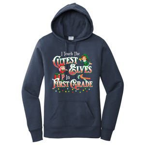 First Grade Teacher Christmas Gift Women's Pullover Hoodie