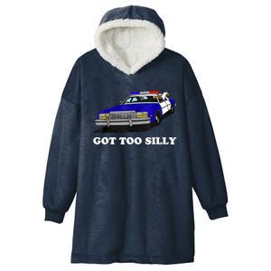 Funny Got Too Silly Goose Hooded Wearable Blanket