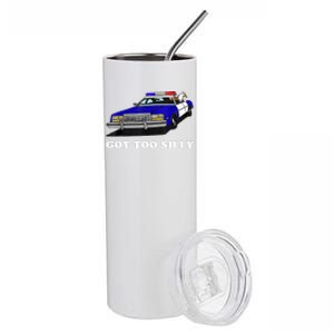 Funny Got Too Silly Goose Stainless Steel Tumbler