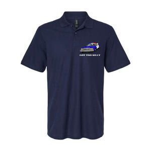 Funny Got Too Silly Goose Softstyle Adult Sport Polo