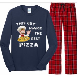 Funny Gift This Guy Makes The Best Pizza Long Sleeve Pajama Set