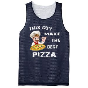 Funny Gift This Guy Makes The Best Pizza Mesh Reversible Basketball Jersey Tank