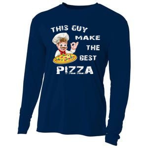 Funny Gift This Guy Makes The Best Pizza Cooling Performance Long Sleeve Crew