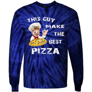 Funny Gift This Guy Makes The Best Pizza Tie-Dye Long Sleeve Shirt