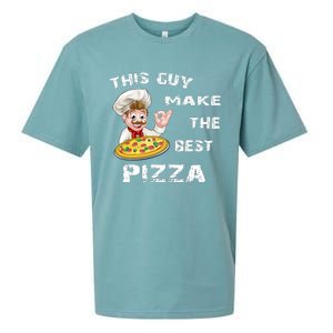 Funny Gift This Guy Makes The Best Pizza Sueded Cloud Jersey T-Shirt