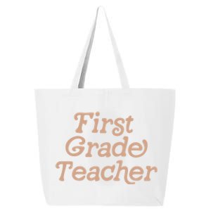 First Grade Teacher Retro Back To School 1St Grade Funny Gift 25L Jumbo Tote