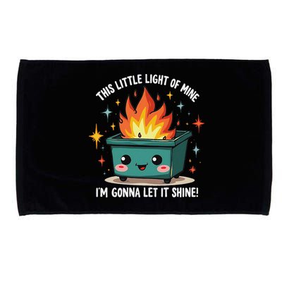 Fun Groovy This Little Light Of Mine Emotional Dumpster Fire Microfiber Hand Towel