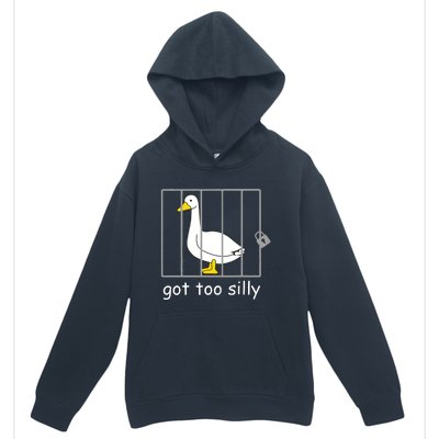 Funny Got Too Silly Women Silly Goose Urban Pullover Hoodie