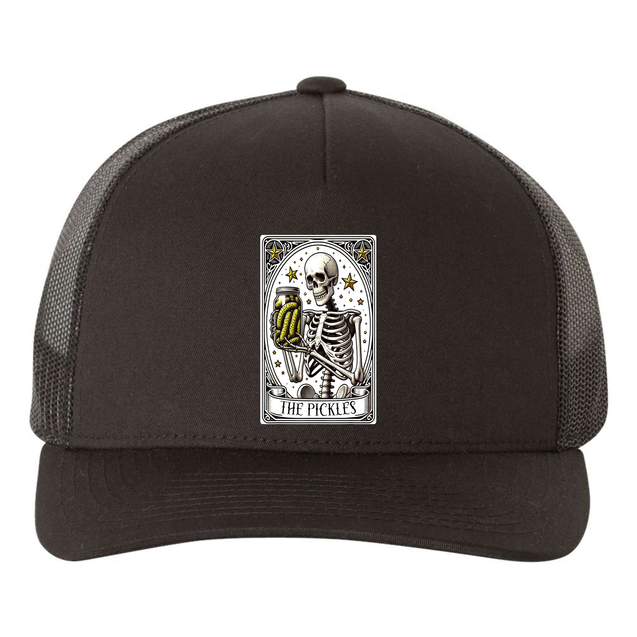 Funny Gardener The Pickle Skeleton Cucumber Gift Yupoong Adult 5-Panel Trucker Hat