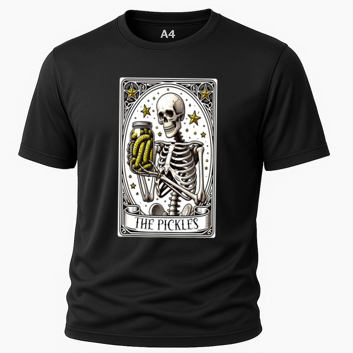 Funny Gardener The Pickle Skeleton Cucumber Gift Cooling Performance Crew T-Shirt