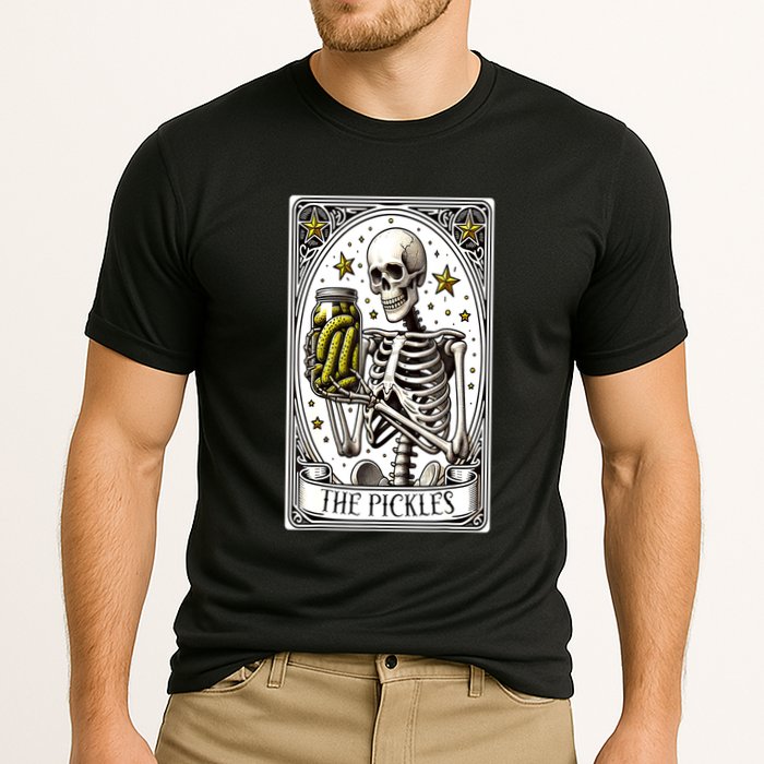 Funny Gardener The Pickle Skeleton Cucumber Gift Cooling Performance Crew T-Shirt