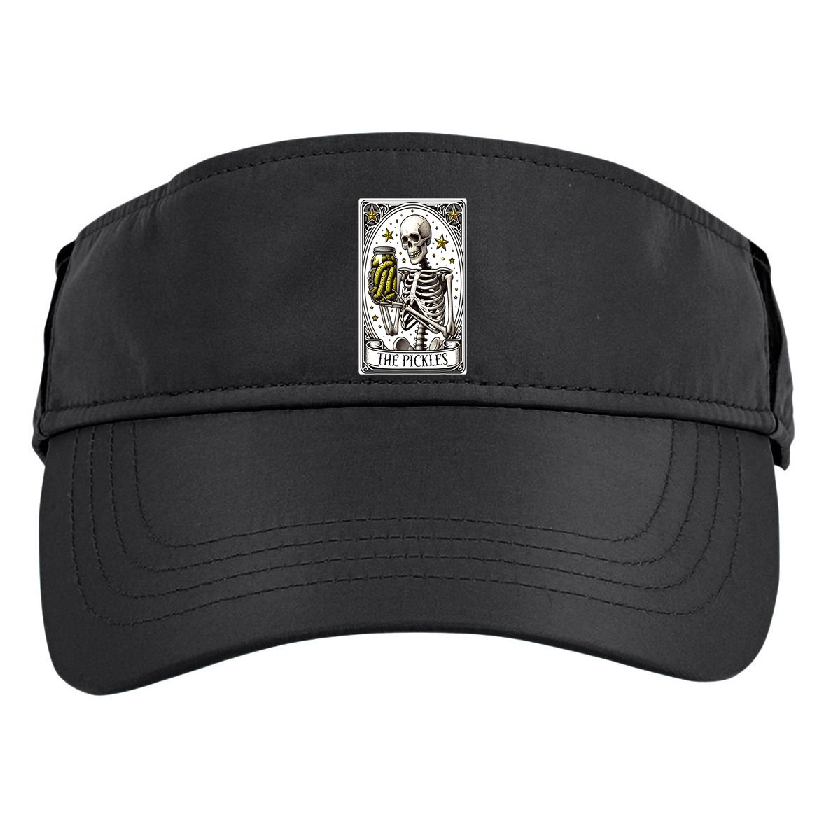 Funny Gardener The Pickle Skeleton Cucumber Gift Adult Drive Performance Visor