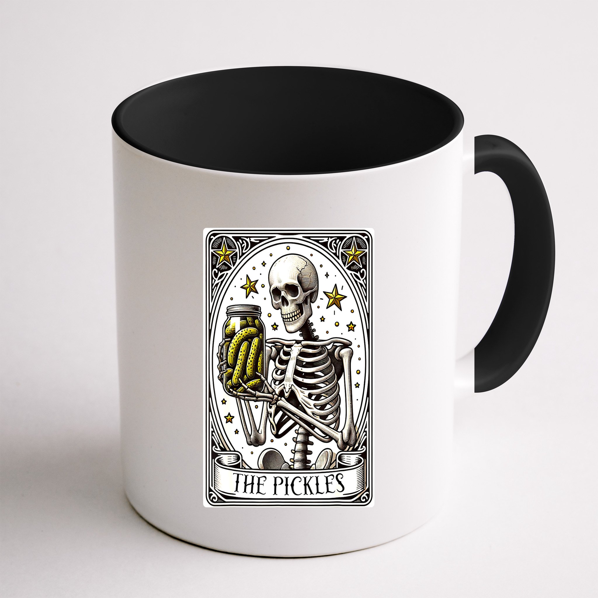 Funny Gardener The Pickle Skeleton Cucumber Gift Mug