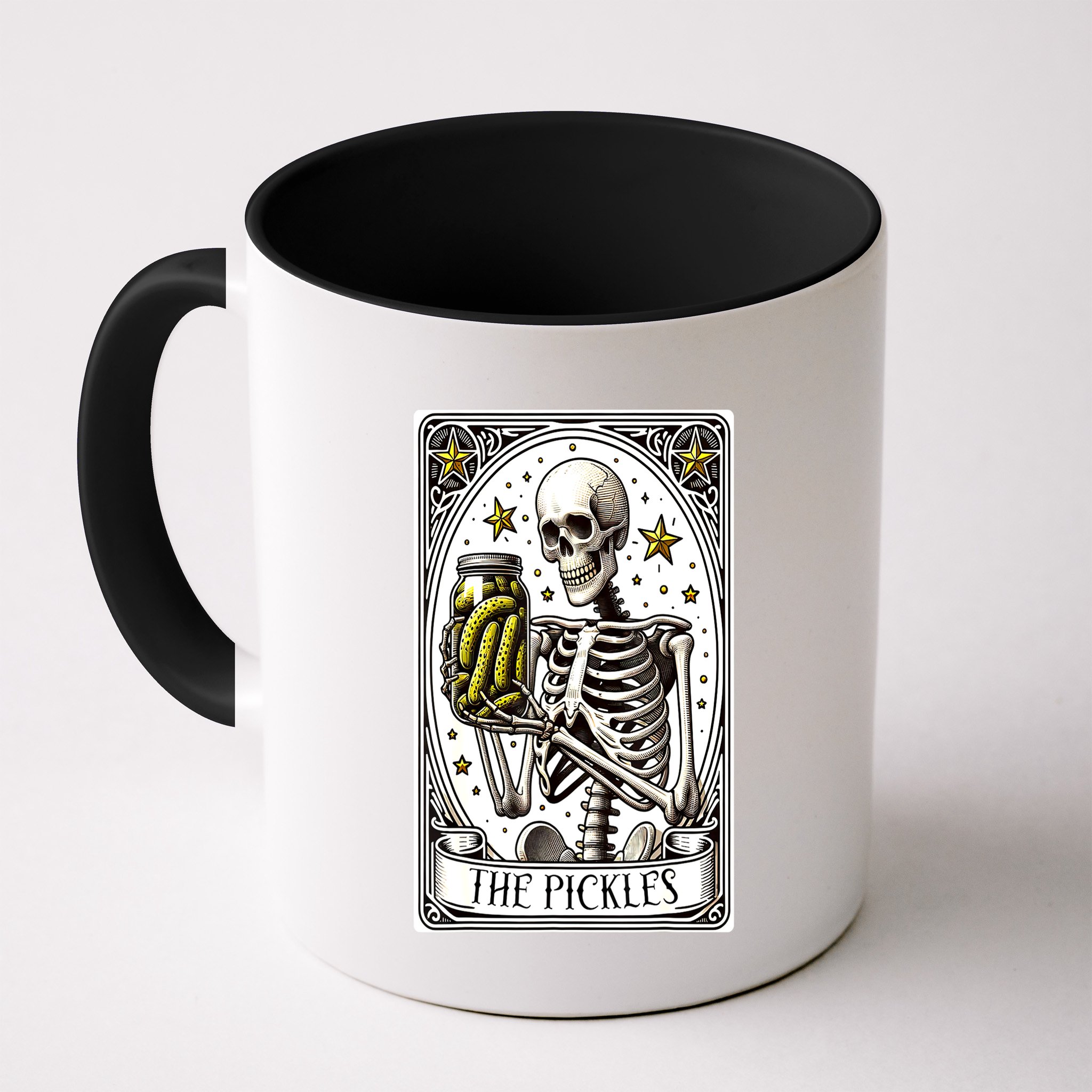 Funny Gardener The Pickle Skeleton Cucumber Gift Mug