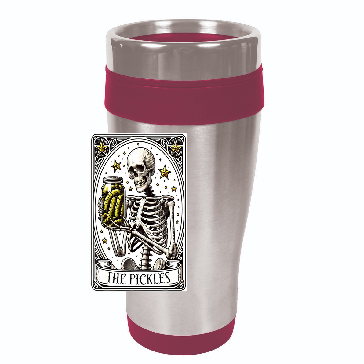 Funny Gardener The Pickle Skeleton Cucumber Gift 15oz Campfire Ceramic Mug