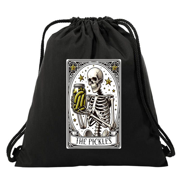 Funny Gardener The Pickle Skeleton Cucumber Gift Drawstring Bag