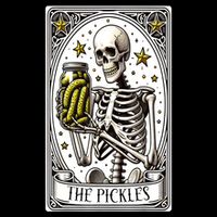 Funny Gardener The Pickle Skeleton Cucumber Gift Drawstring Bag
