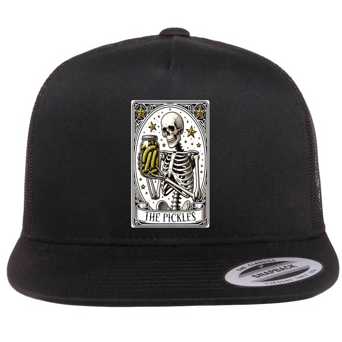 Funny Gardener The Pickle Skeleton Cucumber Gift Flatbill Hat